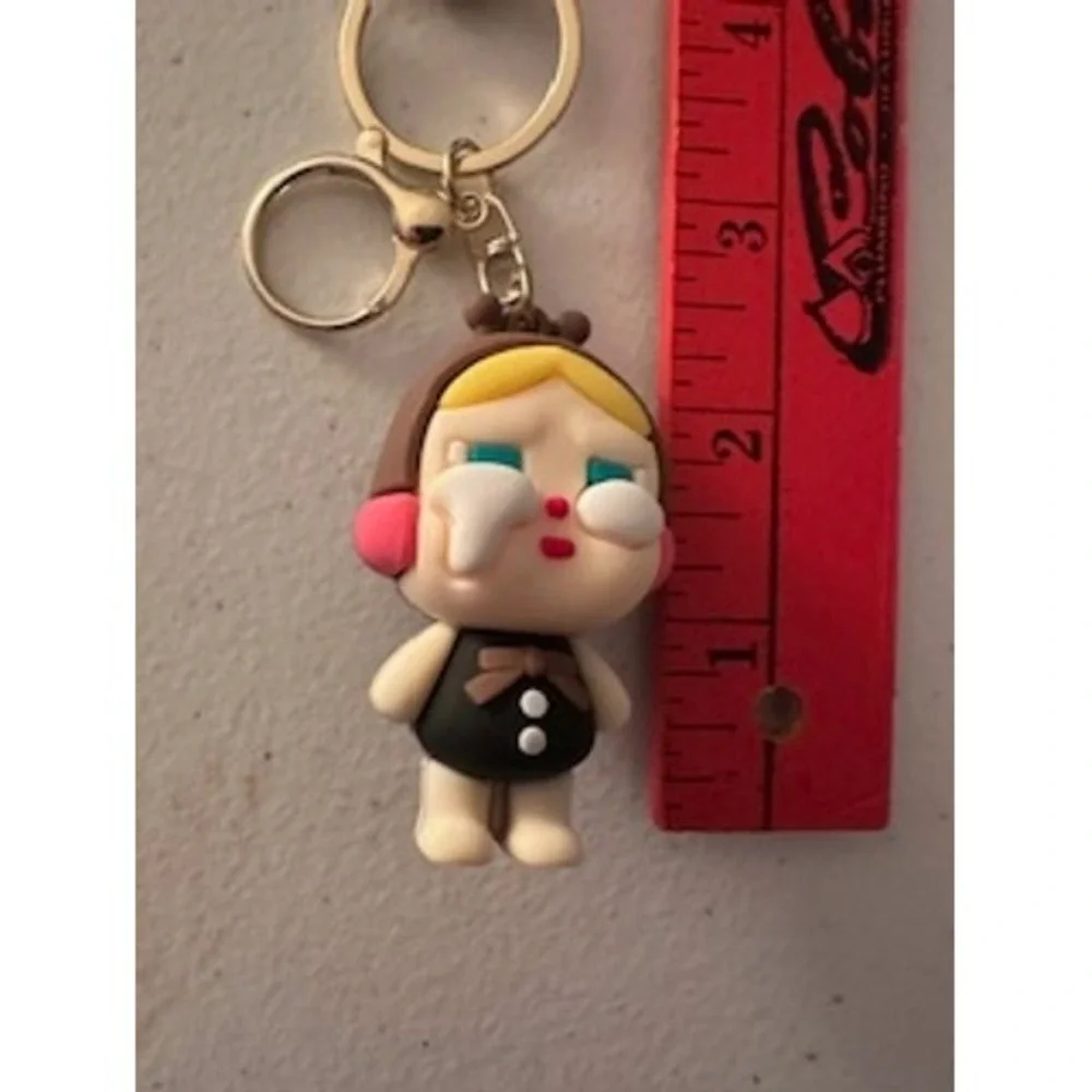 Crybaby Sad Monster Keychain Brown Good Luck Strap Bag Charm Accessory